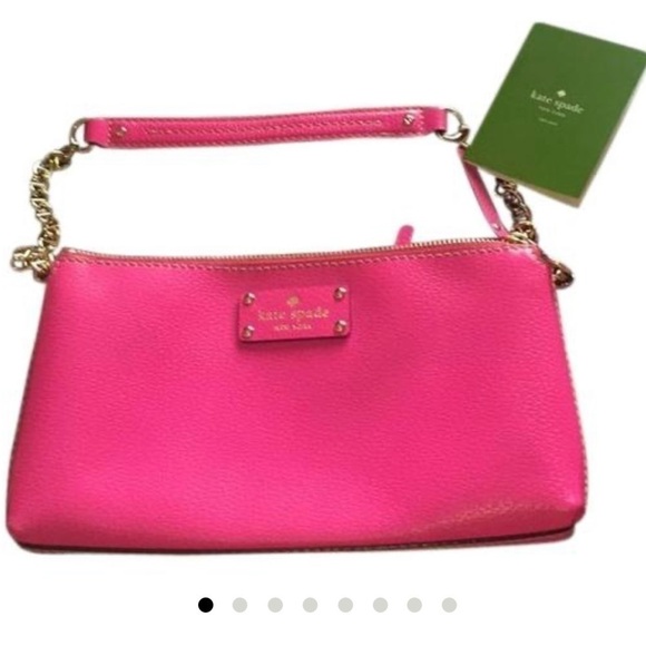 kate spade Other - Kate Spade Pink Leather Clutch